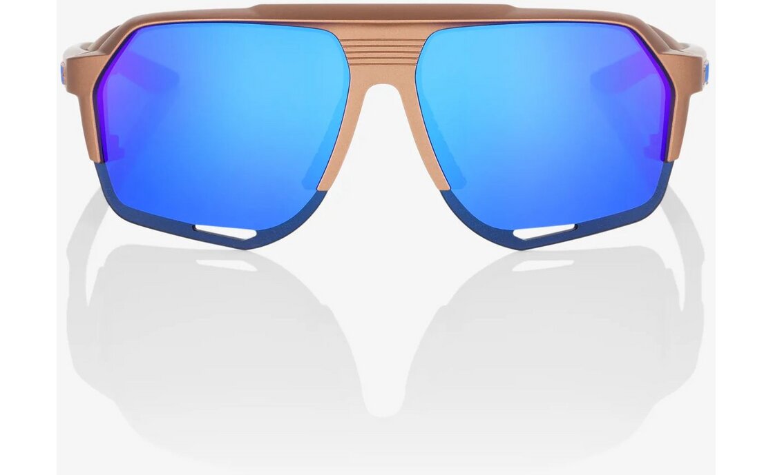 100 Percent Norvik Matte Copper Chromium / Blue Mirror Lens