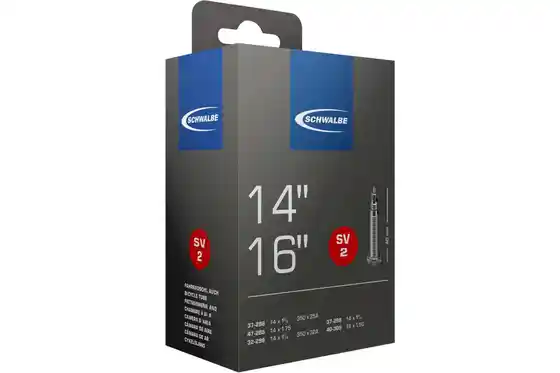 Butylkautschuk - Fahrradschläuche - Schwalbe SV2 Schlauch 14/16 Zoll - 40 mm