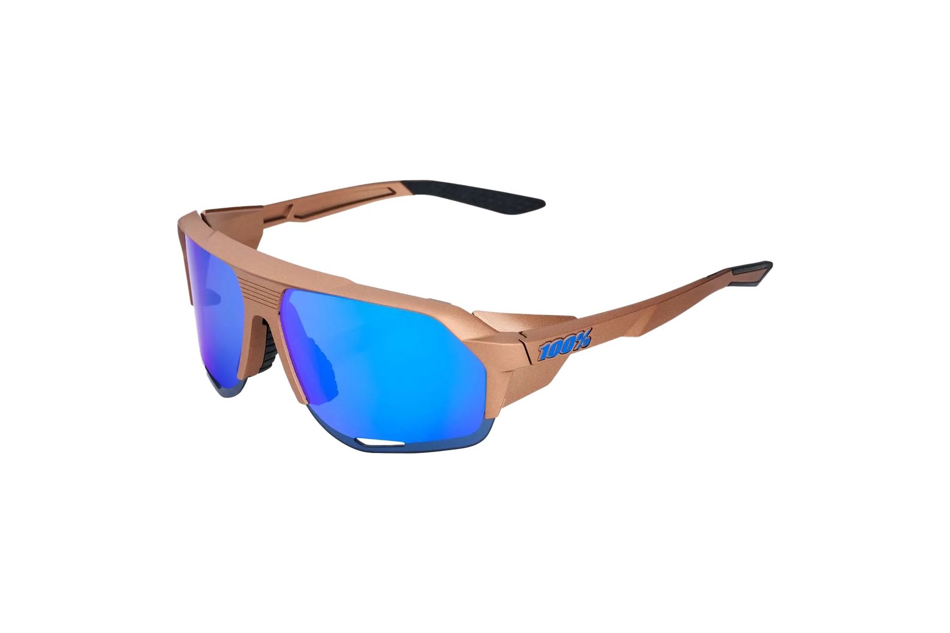 100 Percent Norvik Matte Copper Chromium / Blue Mirror Lens