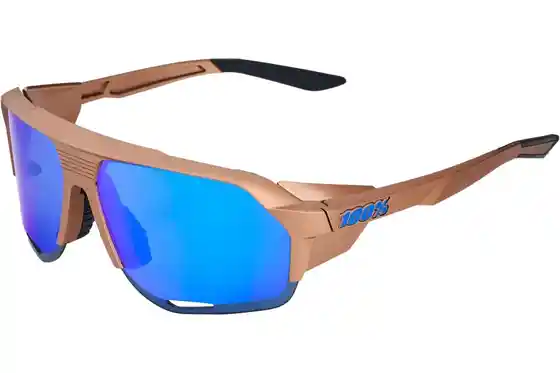 100 Percent - Fahrradbrillen - 100 Percent Norvik Matte Copper Chromium / Blue Mirror Lens