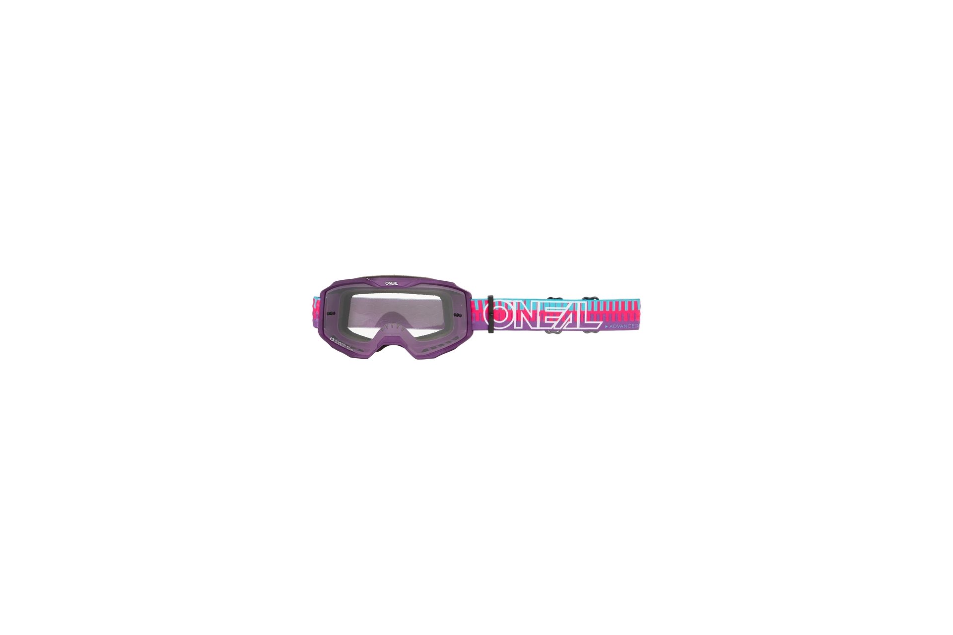O'Neal B-10 Goggle Striped pink/purple - clear