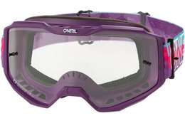 O'Neal B-10 Goggle Striped pink/purple - clear