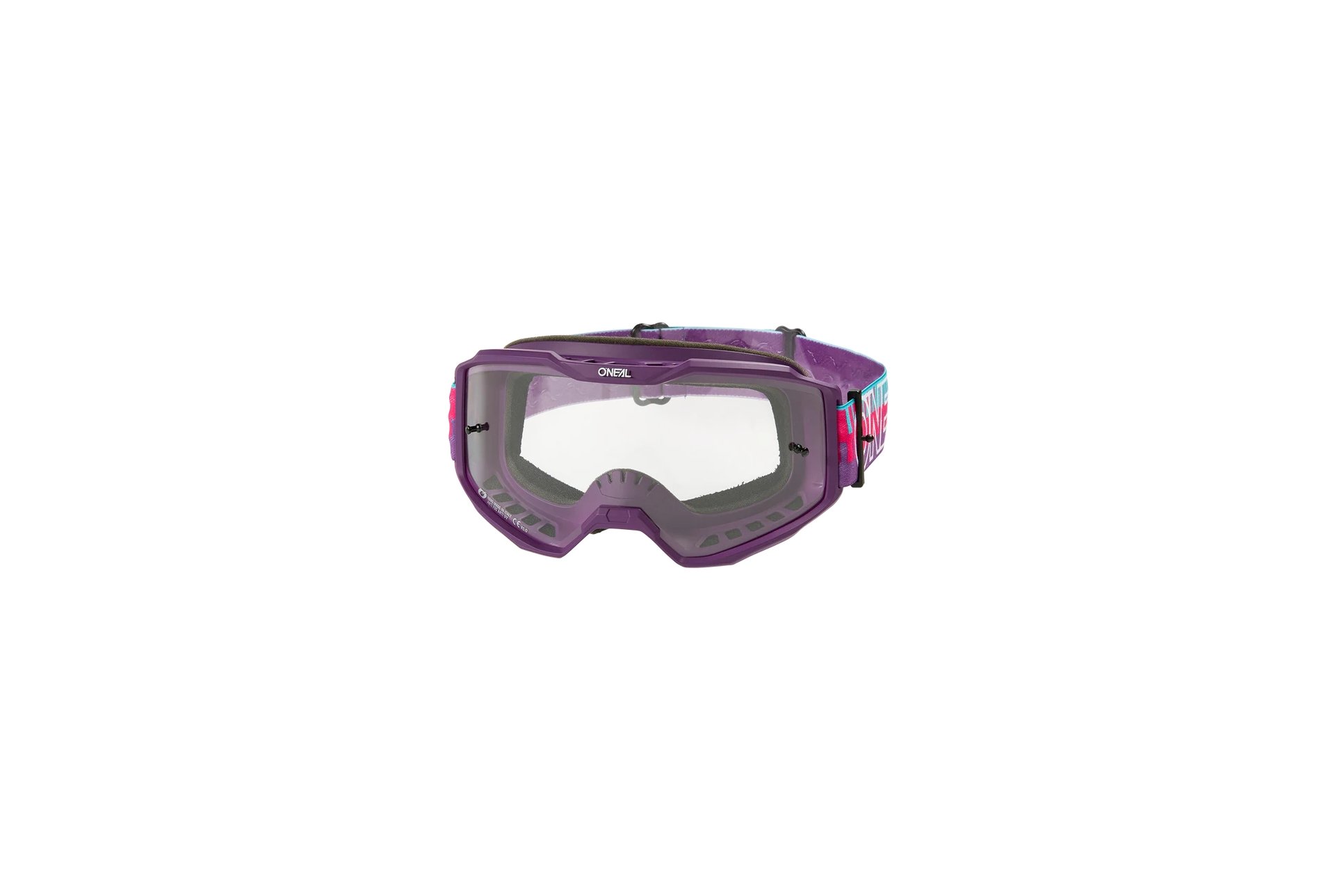 O'Neal B-10 Goggle Striped pink/purple - clear