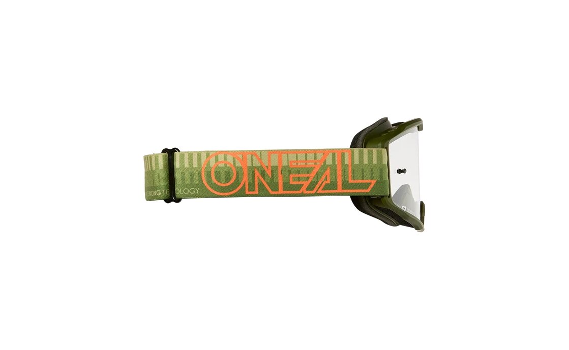O'Neal B-10 Goggle Striped green/orange - clear