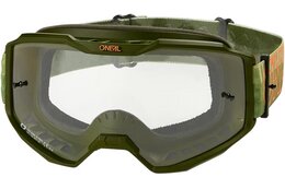 O'Neal B-10 Goggle Striped green/orange - clear