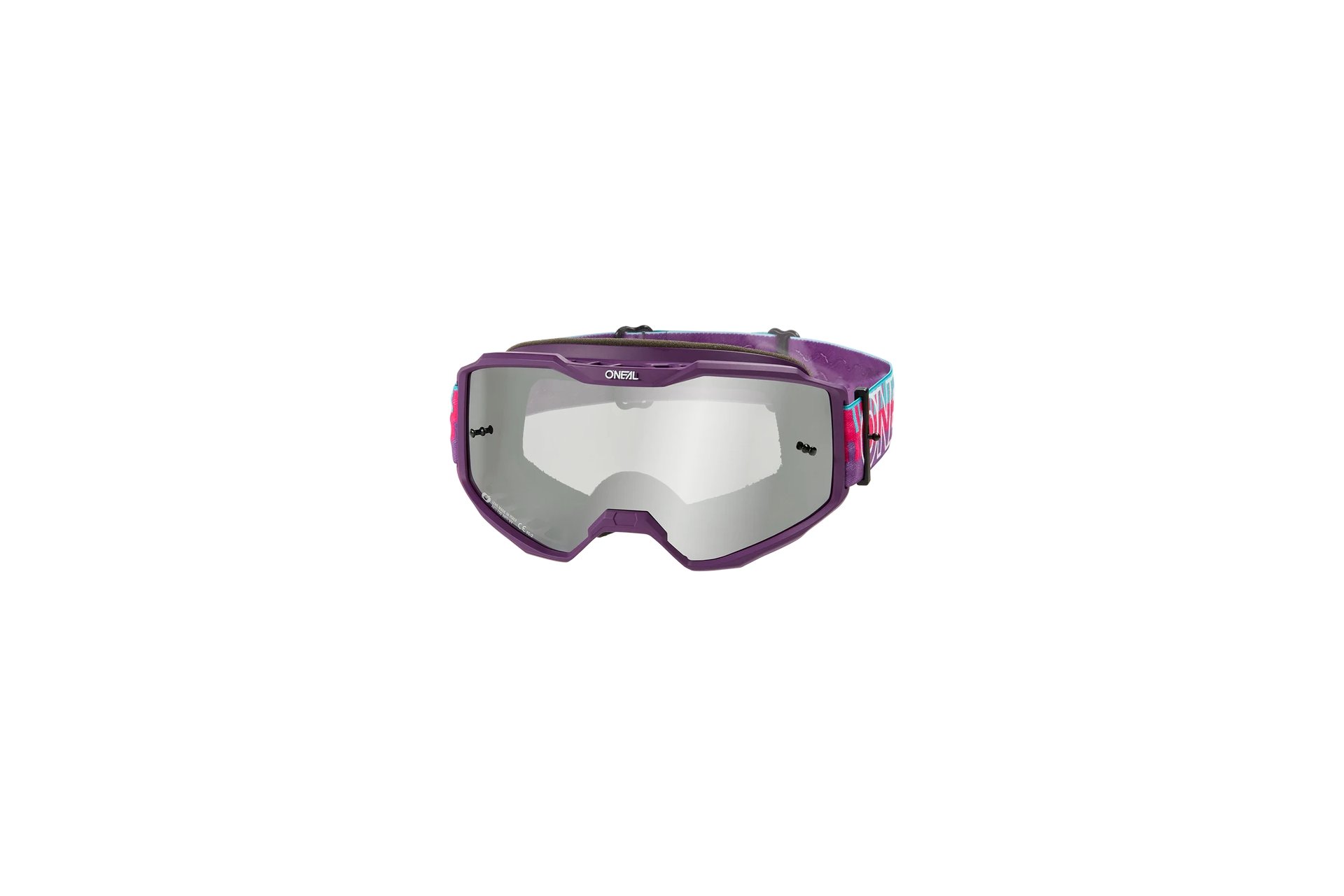 O'Neal B-10 Goggle Striped pink/purple - silver mirror