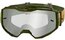 O'Neal B-10 Goggle Striped green/orange - silver mirror