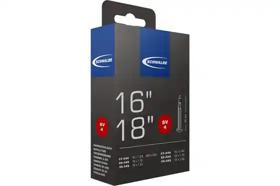 Butylkautschuk - Fahrradschläuche - Schwalbe SV4 Schlauch 16/18 Zoll - 40 mm