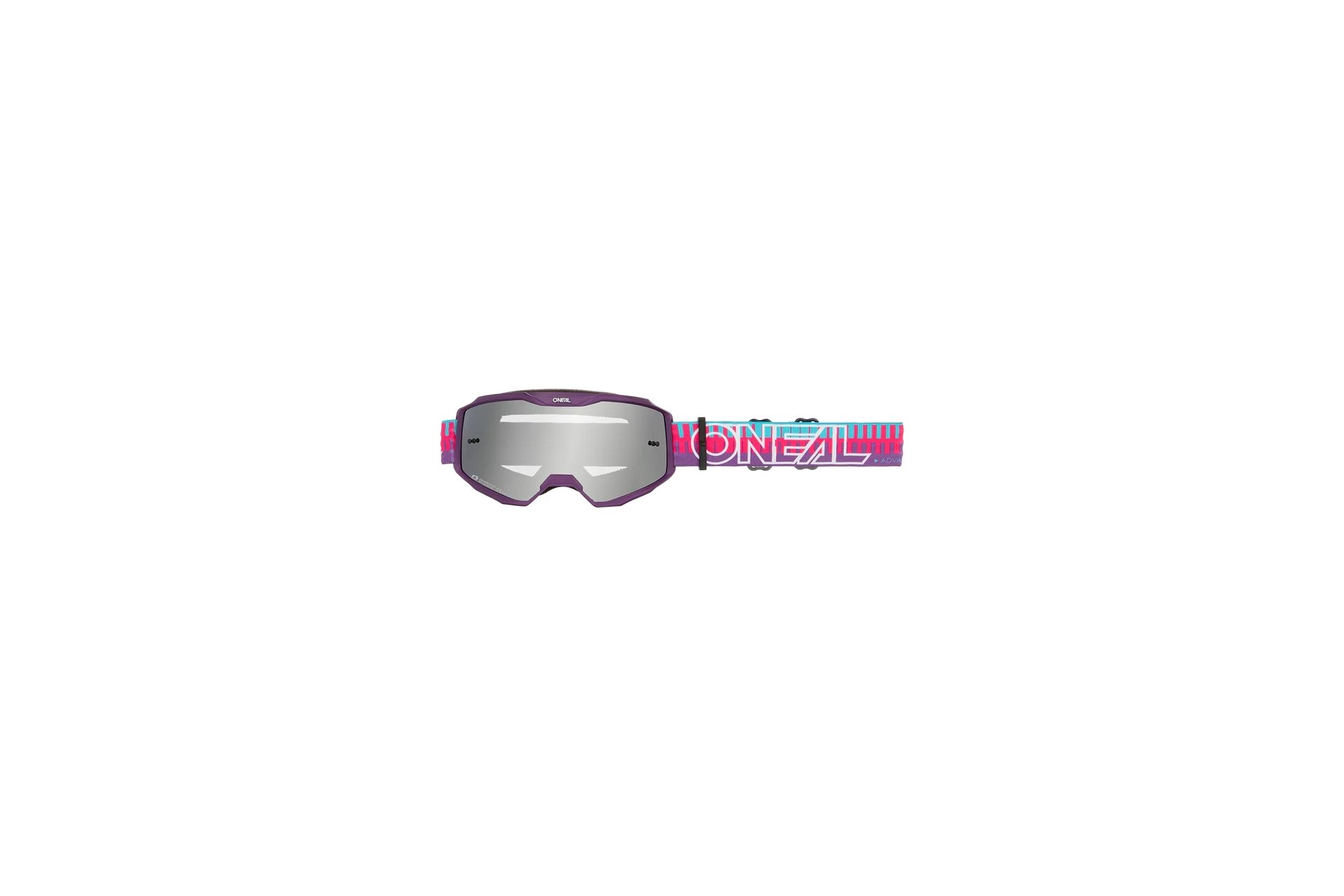 O'Neal B-10 Youth Goggle Striped pink/purple - silver mirror
