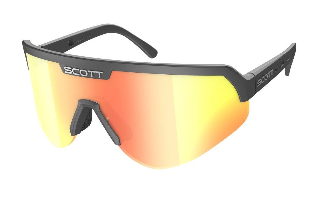 Scott Sport Shield Sonnenbrille black / red chrome