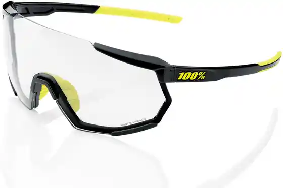 100 Percent - Fahrradbrillen - 100 Percent Racetrap 3.0 Gloss Black / Photochromic Lens