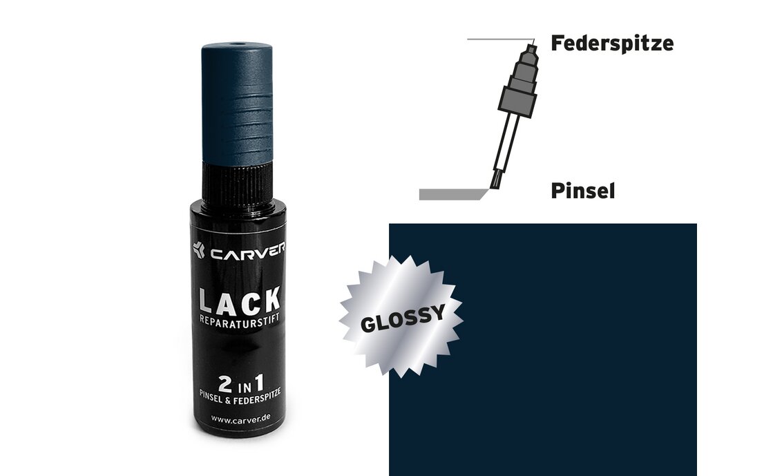 Carver Lackstift Dark Blue Metallic