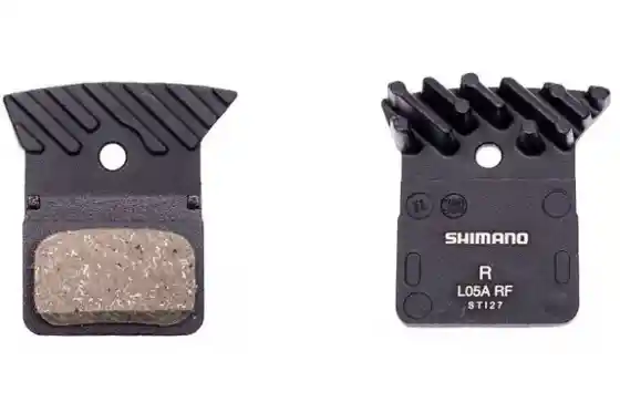 Bremsbeläge für Scheibenbremsen - Shimano Scheibenbremsbeläge L05A-RF Resin mit Kühlrippen