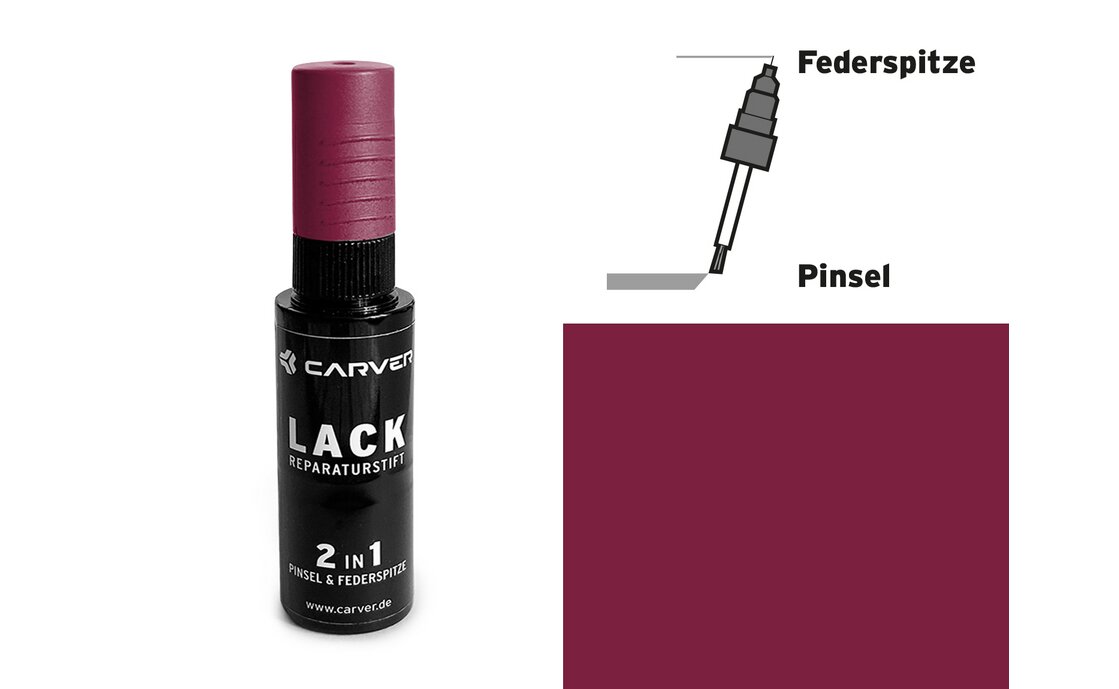 Carver Lackstift Dark Red Metallic