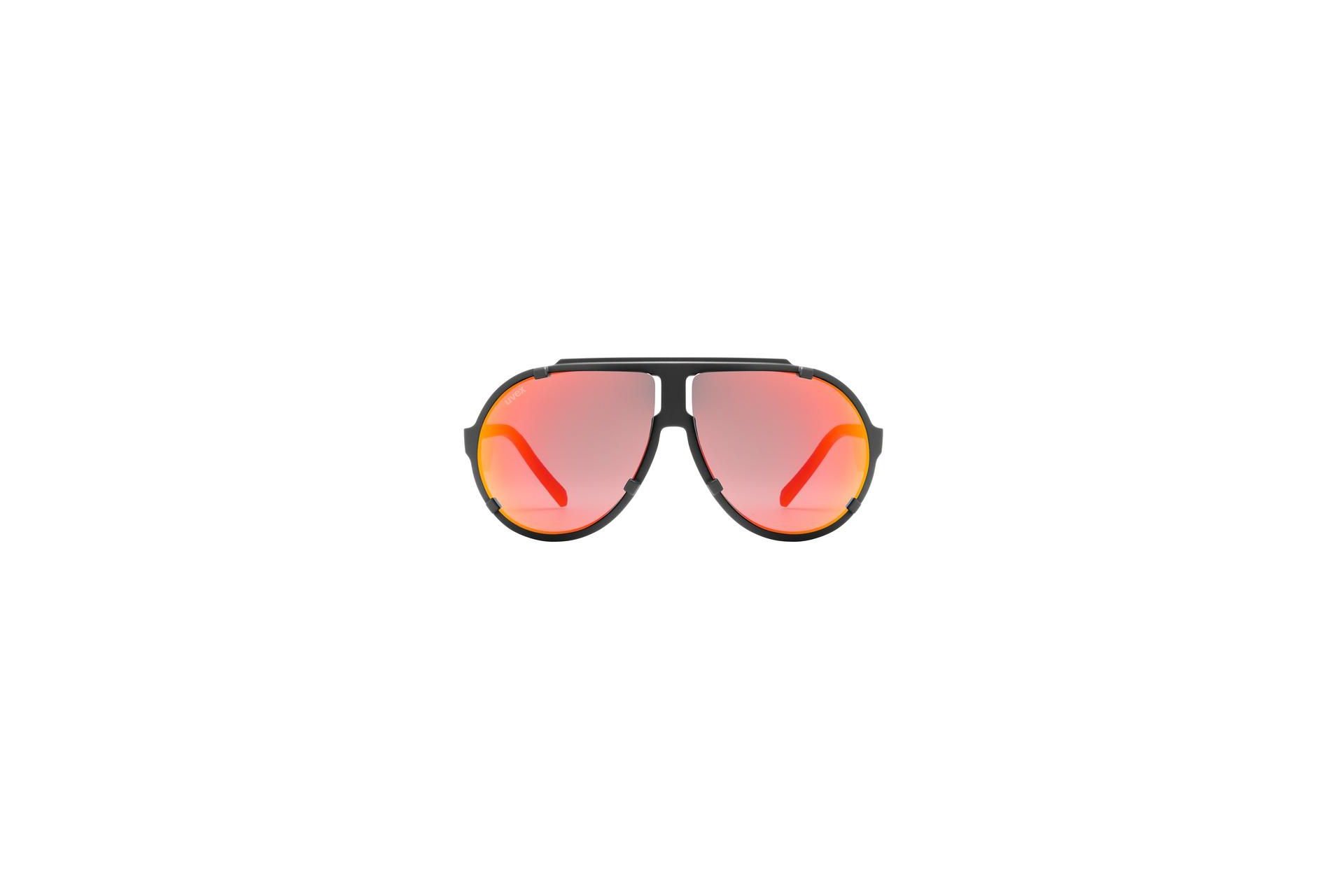 Uvex ESNTL Pina Black Matt/Mirror Red