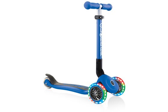 Scooter & Tretroller - Globber Junior Foldable Lights, mit Leuchtrollen - 2024