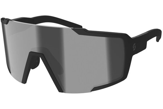 Sport-Sonnenbrillen - Scott Shield Compact LS Sonnenbrille black matt / grey light sensi