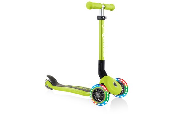 Scooter & Tretroller - Globber Junior Foldable Lights, mit Leuchtrollen - 2024