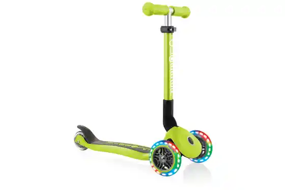 Scooter & Tretroller - Globber Junior Foldable Lights, mit Leuchtrollen