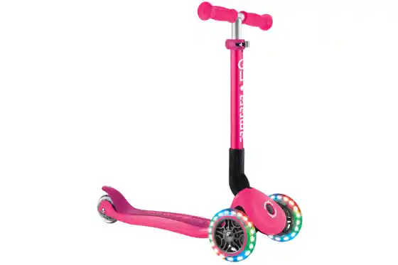 Scooter & Tretroller - Globber Junior Foldable Lights, mit Leuchtrollen