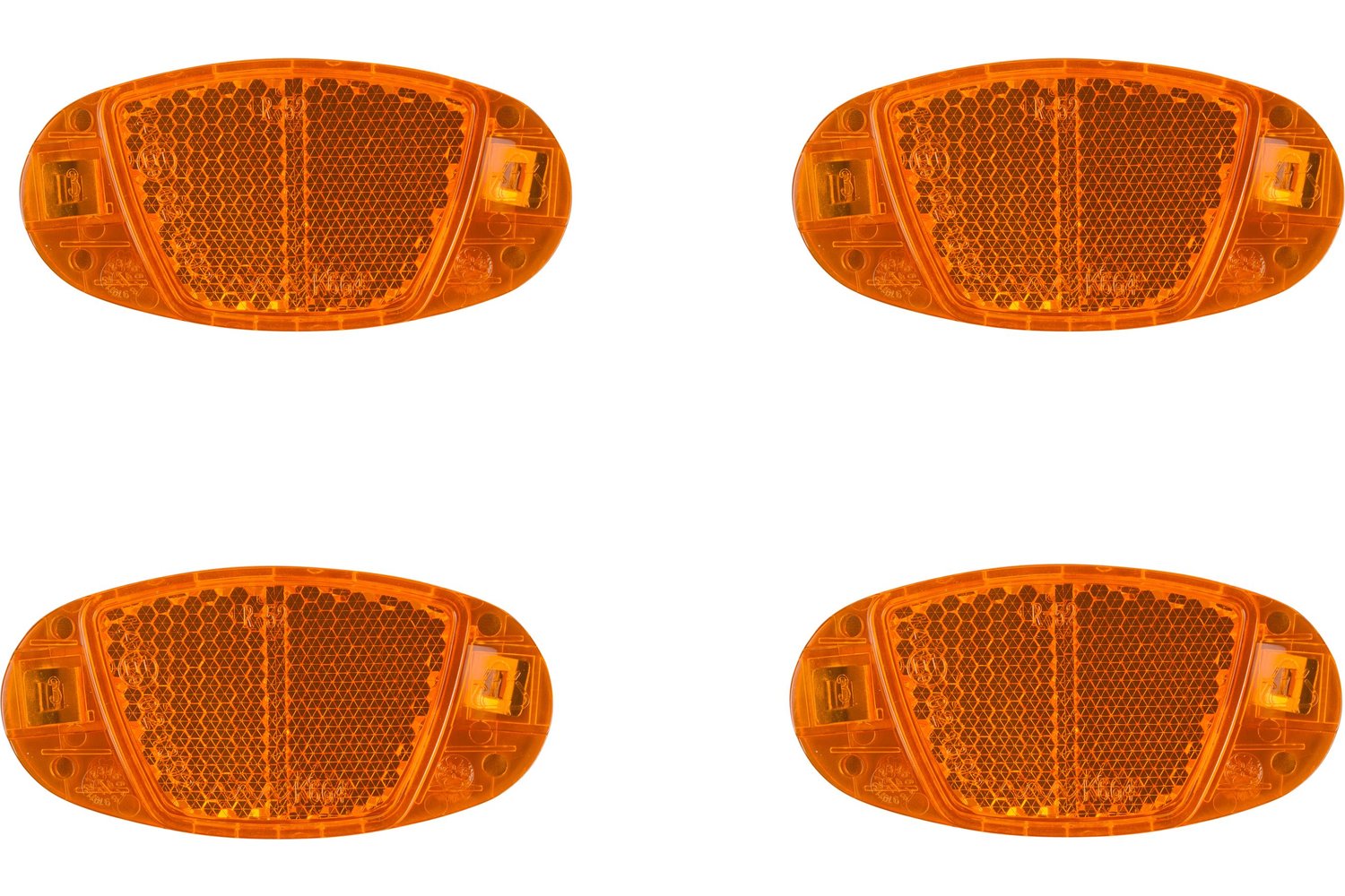 Fahrrad Reflektor Set 6-teilig | Für Mehr Sichtbarkeit - Sicherheit Bei Nacht