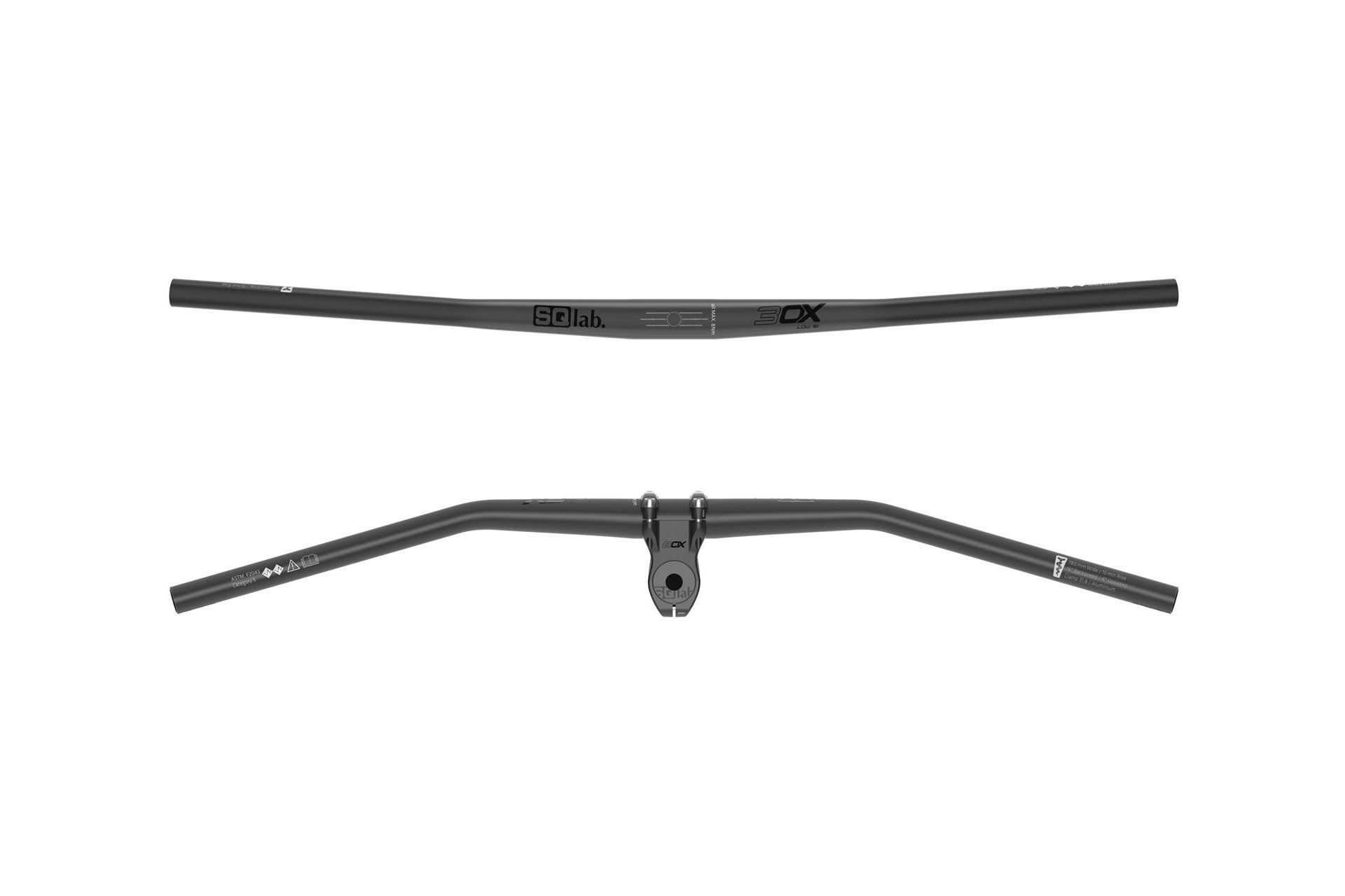 SQlab Lenker 3OX Alu, 780 mm/16°/31,8 mm
