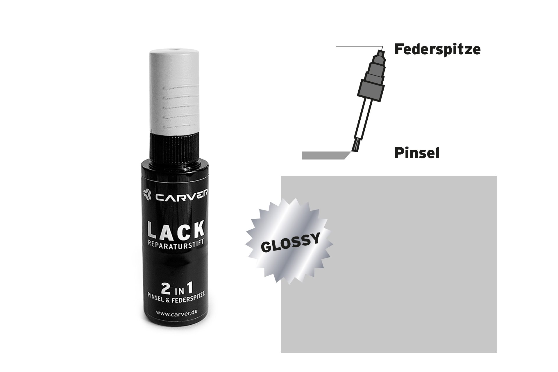 Carver Lackstift Cool Grey