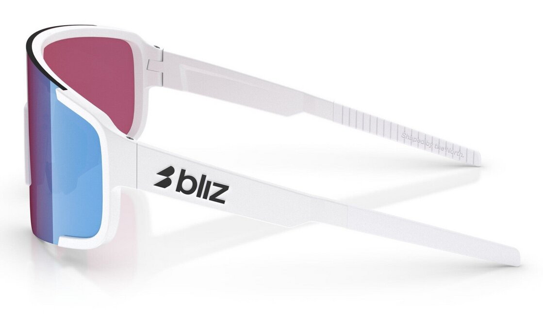 Bliz P003 Small Matte White - Light Begonia/Violet w Blue Multi