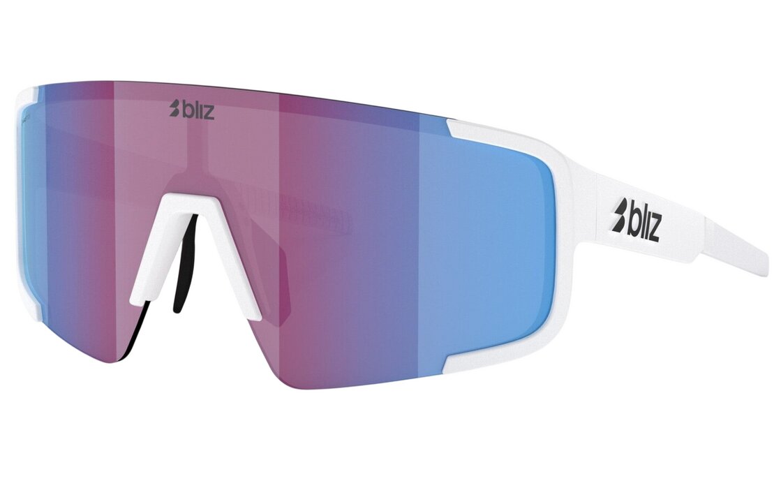 Bliz P003 Small Matte White - Light Begonia/Violet w Blue Multi