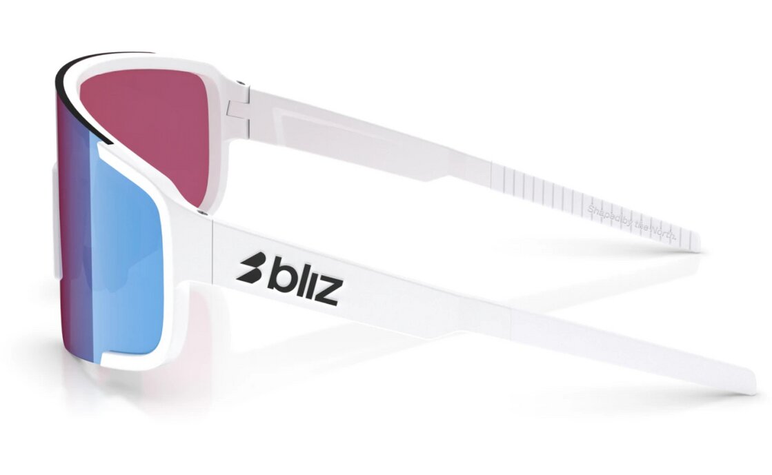 Bliz P003 Matte White - Light Begonia/Violet w Blue Multi
