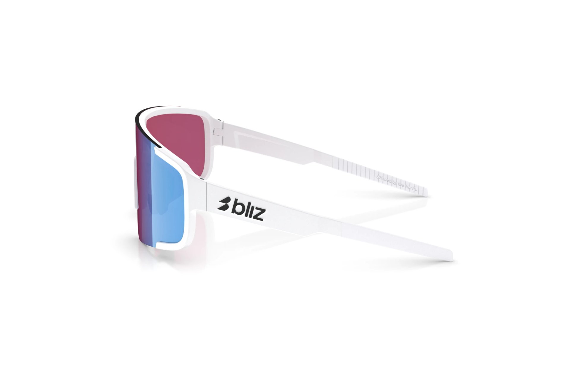 Bliz P003 Matte White - Light Begonia/Violet w Blue Multi