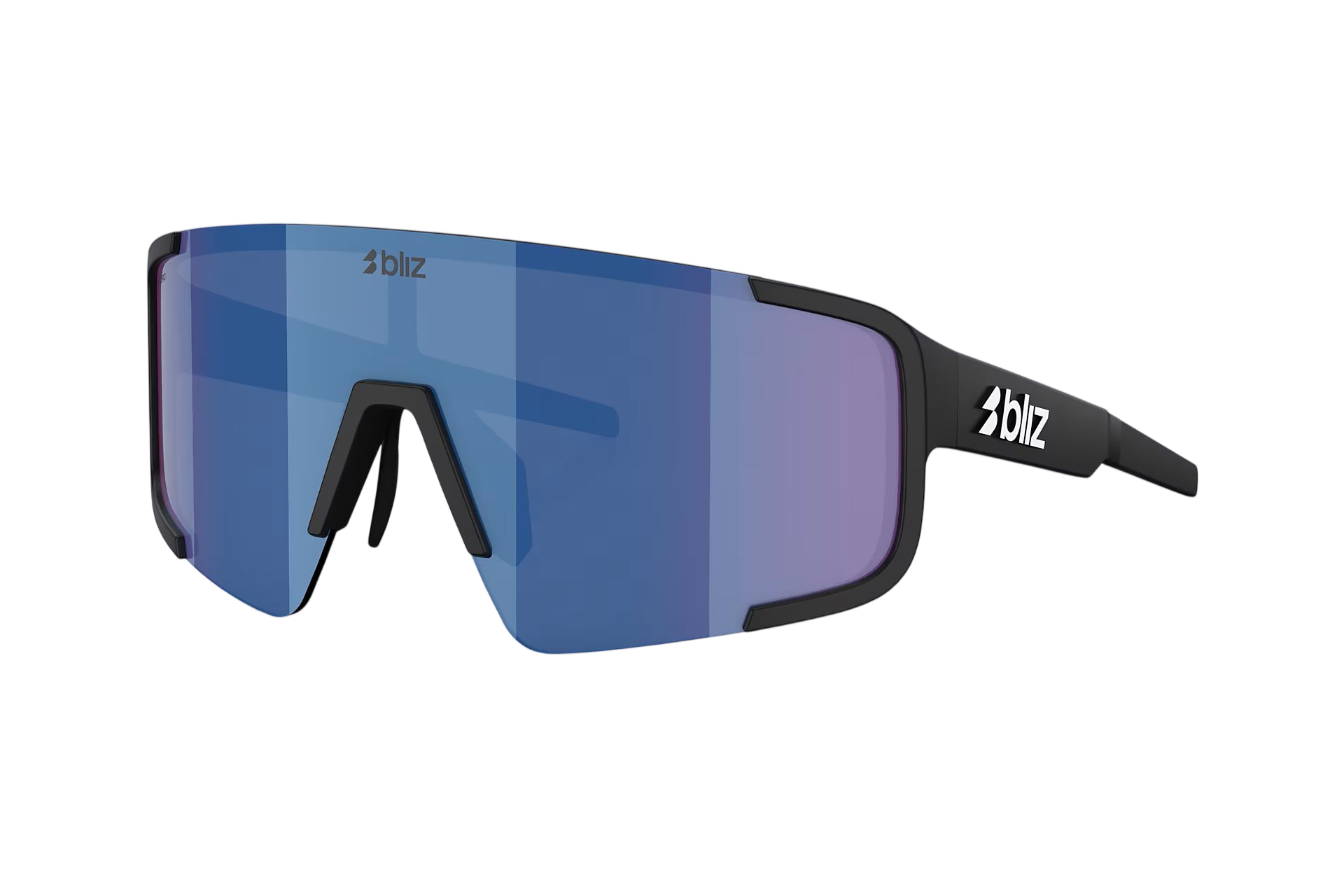 Bliz P003 Matte Black - Grey w Blue Mirror