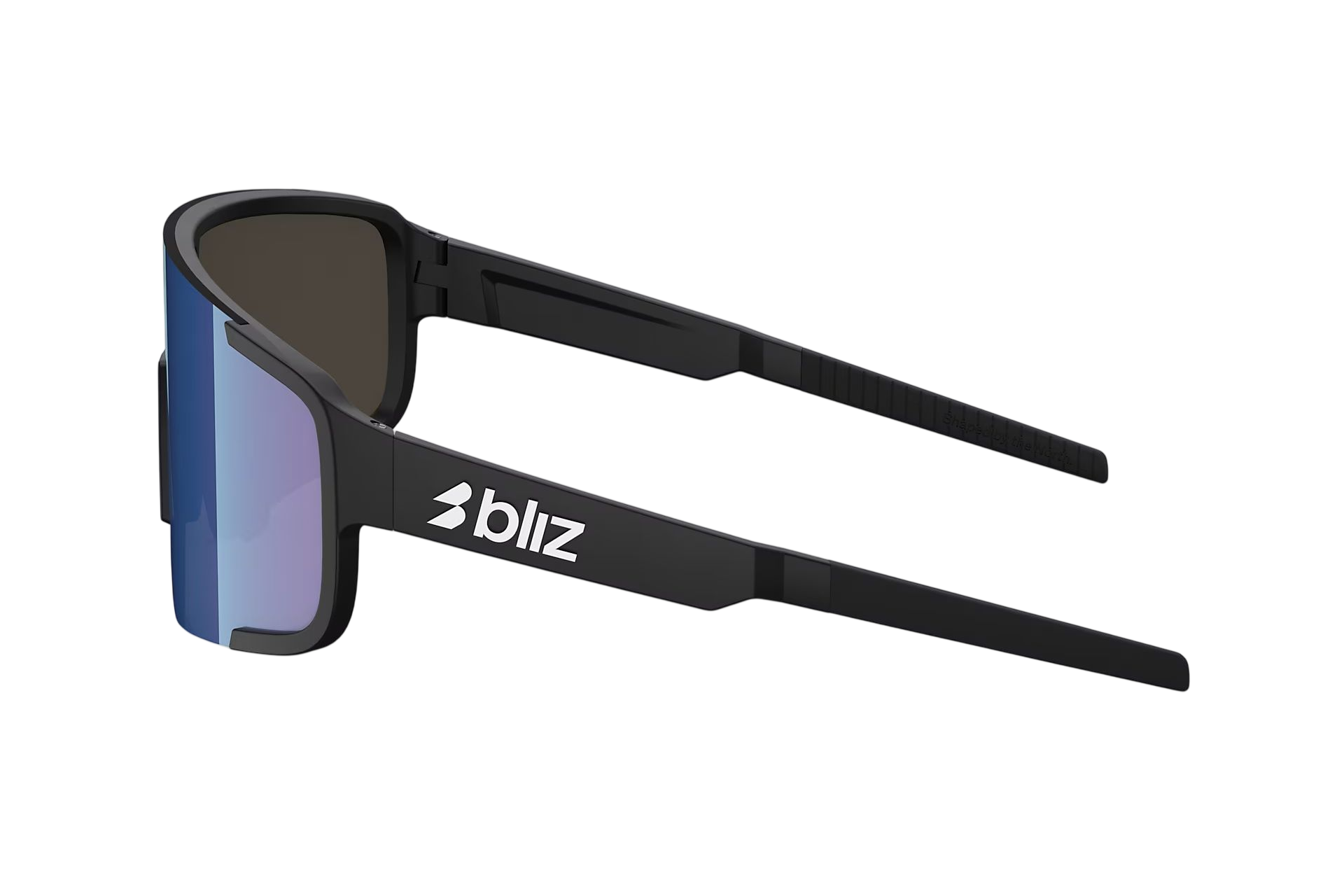 Bliz P003 Matte Black - Grey w Blue Mirror
