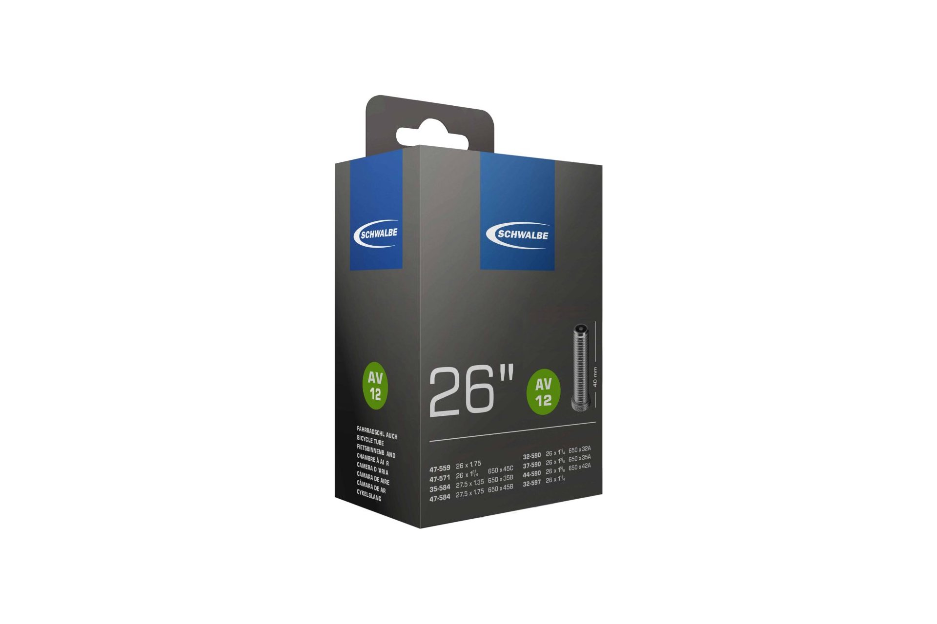 Schwalbe AV12 Schlauch 26/27,5 Zoll - 40 mm
