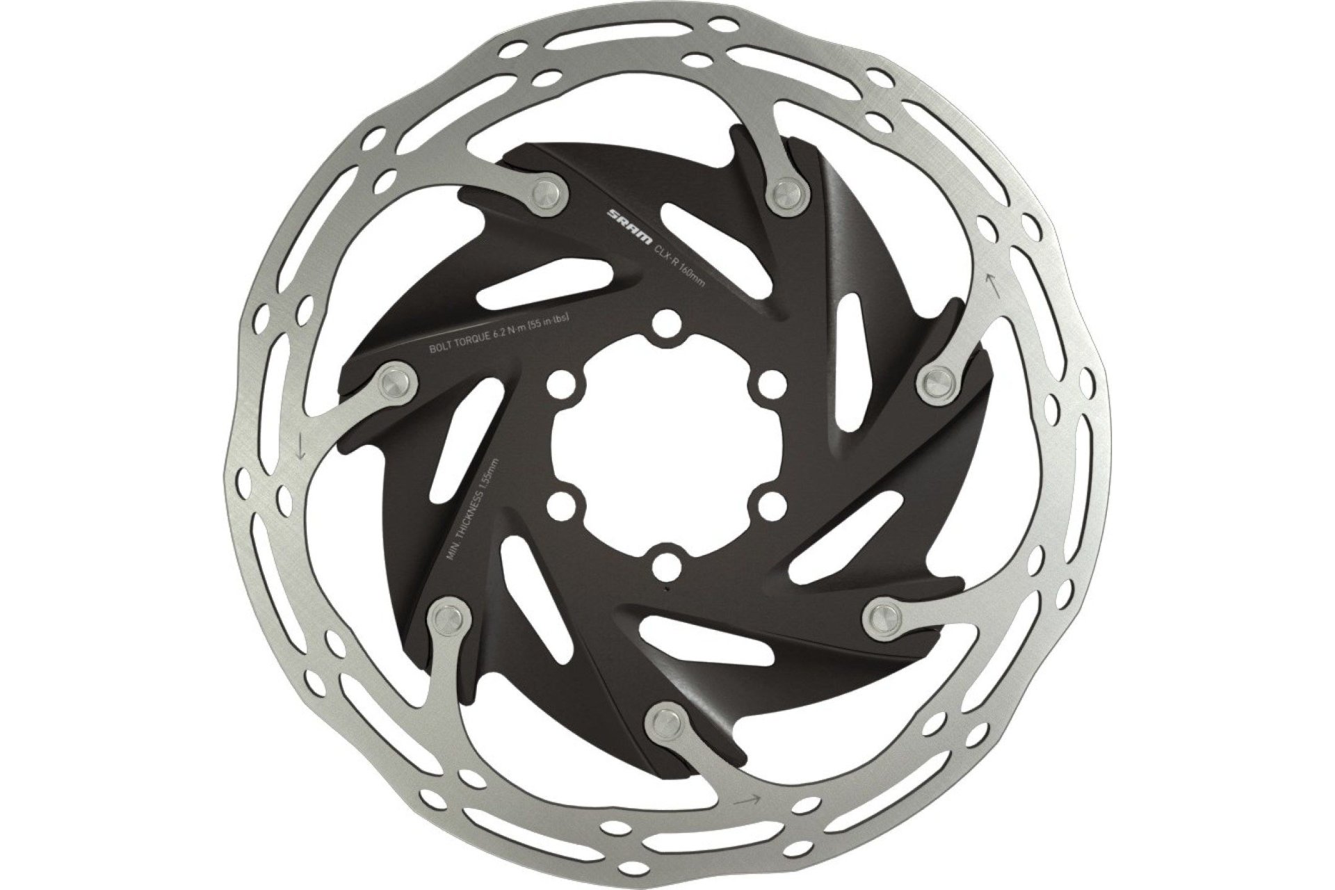 SRAM Bremsscheibe Centerline X Rounded 140mm, zweiteilig, 6-Loch