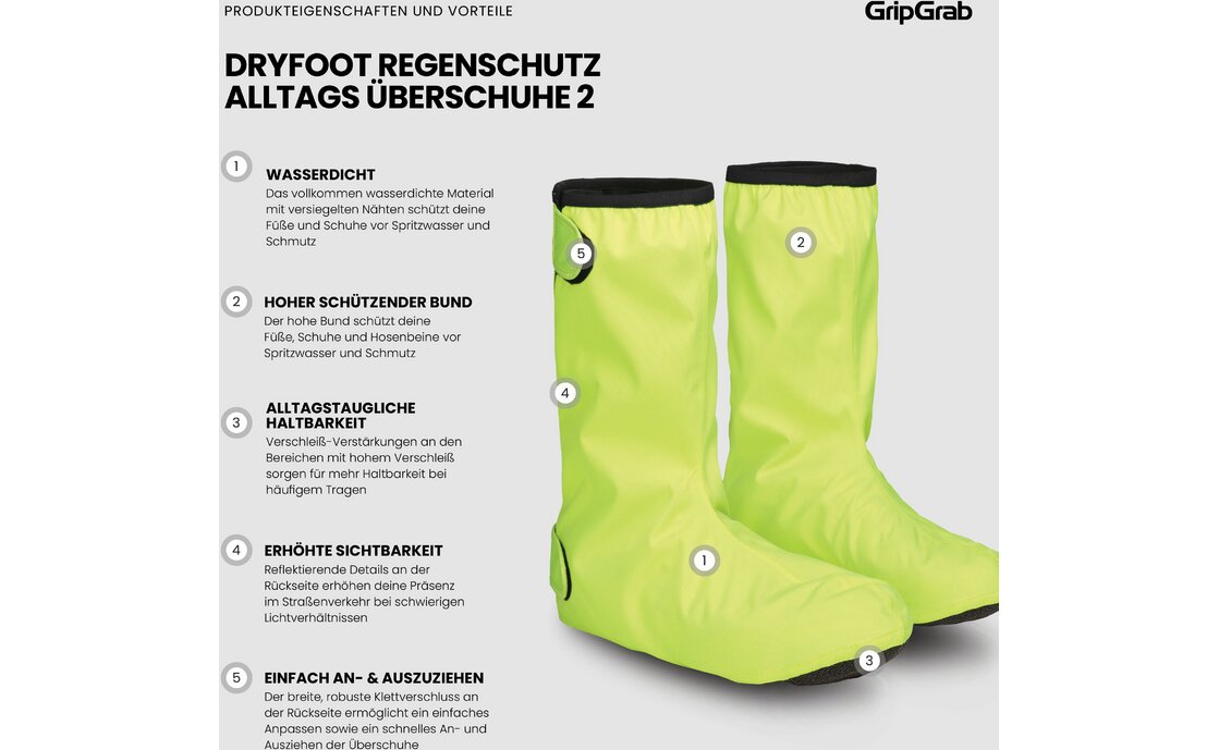 GRIPGRAB DryFoot 2 Waterproof Everyday Überschuhe