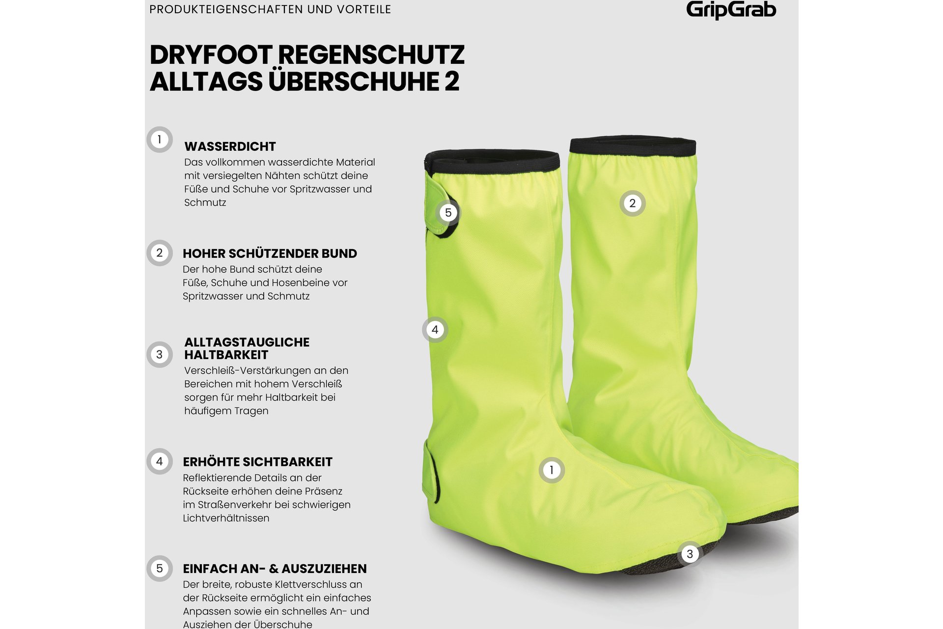 GRIPGRAB DryFoot 2 Waterproof Everyday Überschuhe