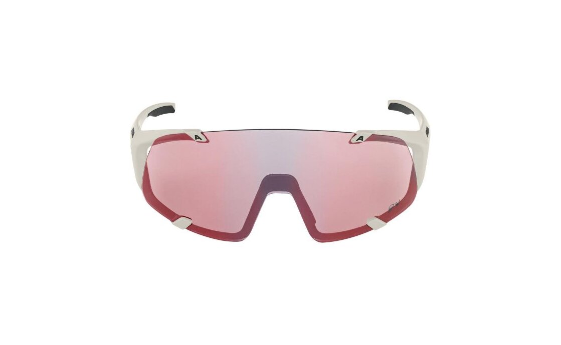 Alpina Hawkeye S QV cool-grey matt / Varioflex rainbow mirror lens