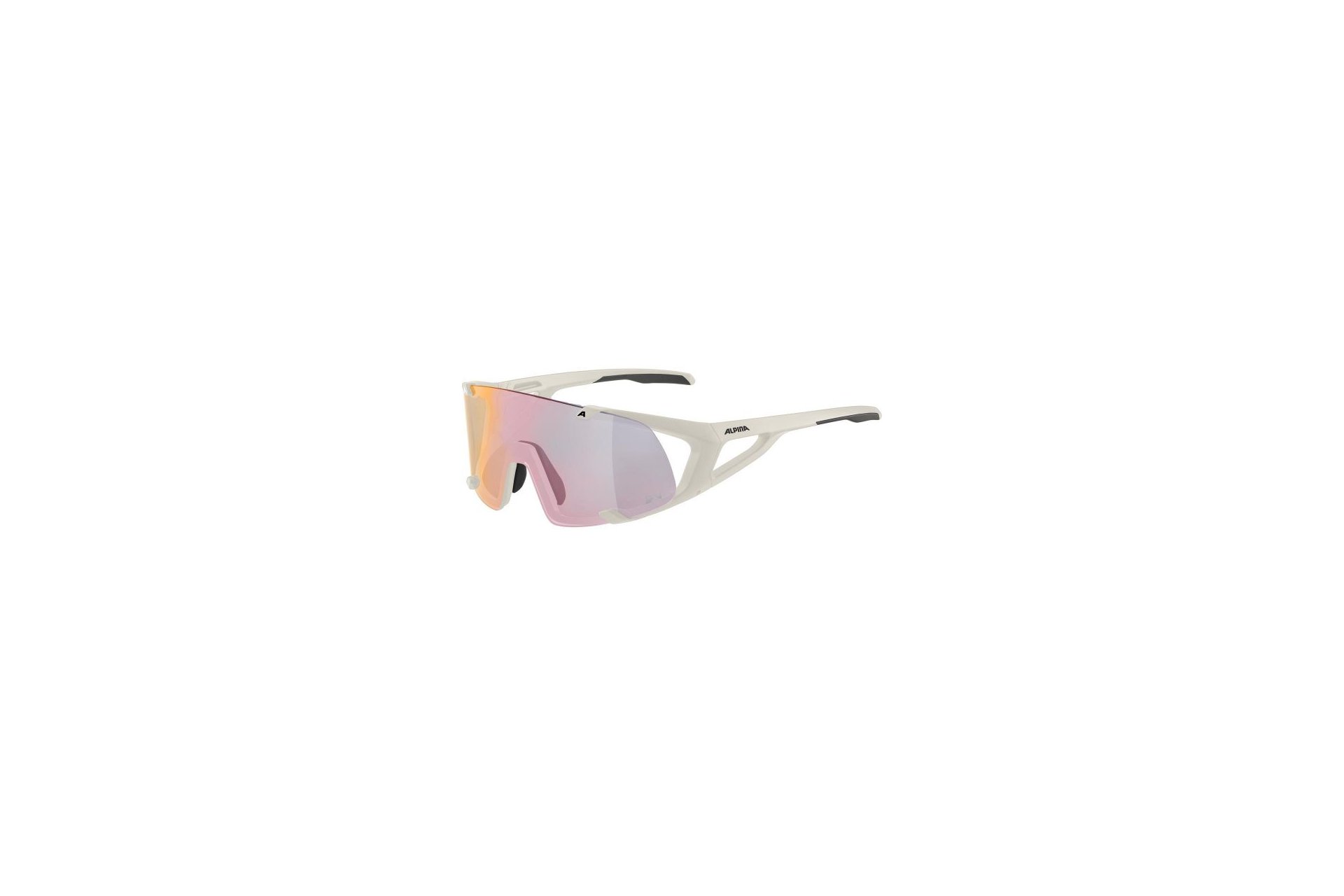 Alpina Hawkeye S QV cool-grey matt / Varioflex rainbow mirror lens