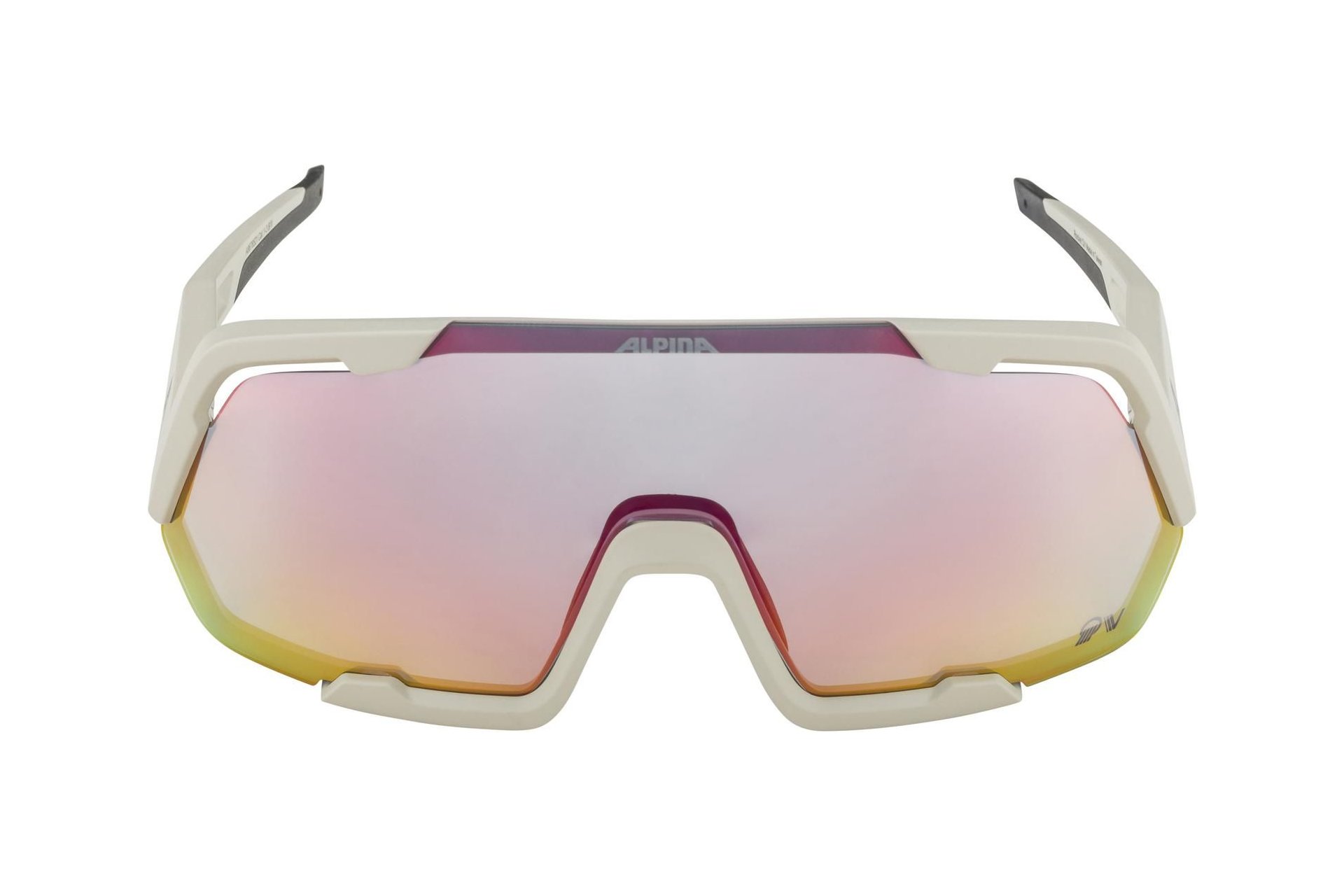 Alpina Rocket QV cool-grey matt / Varioflex rainbow mirror lens