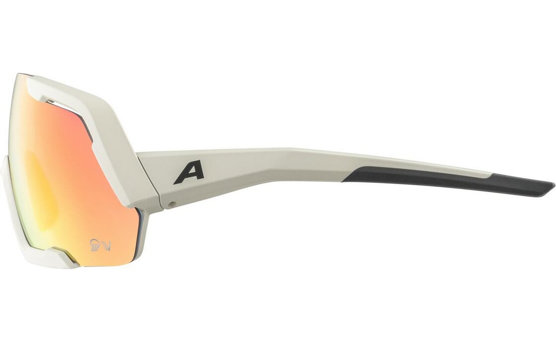 Alpina Rocket QV cool-grey matt / Varioflex rainbow mirror lens