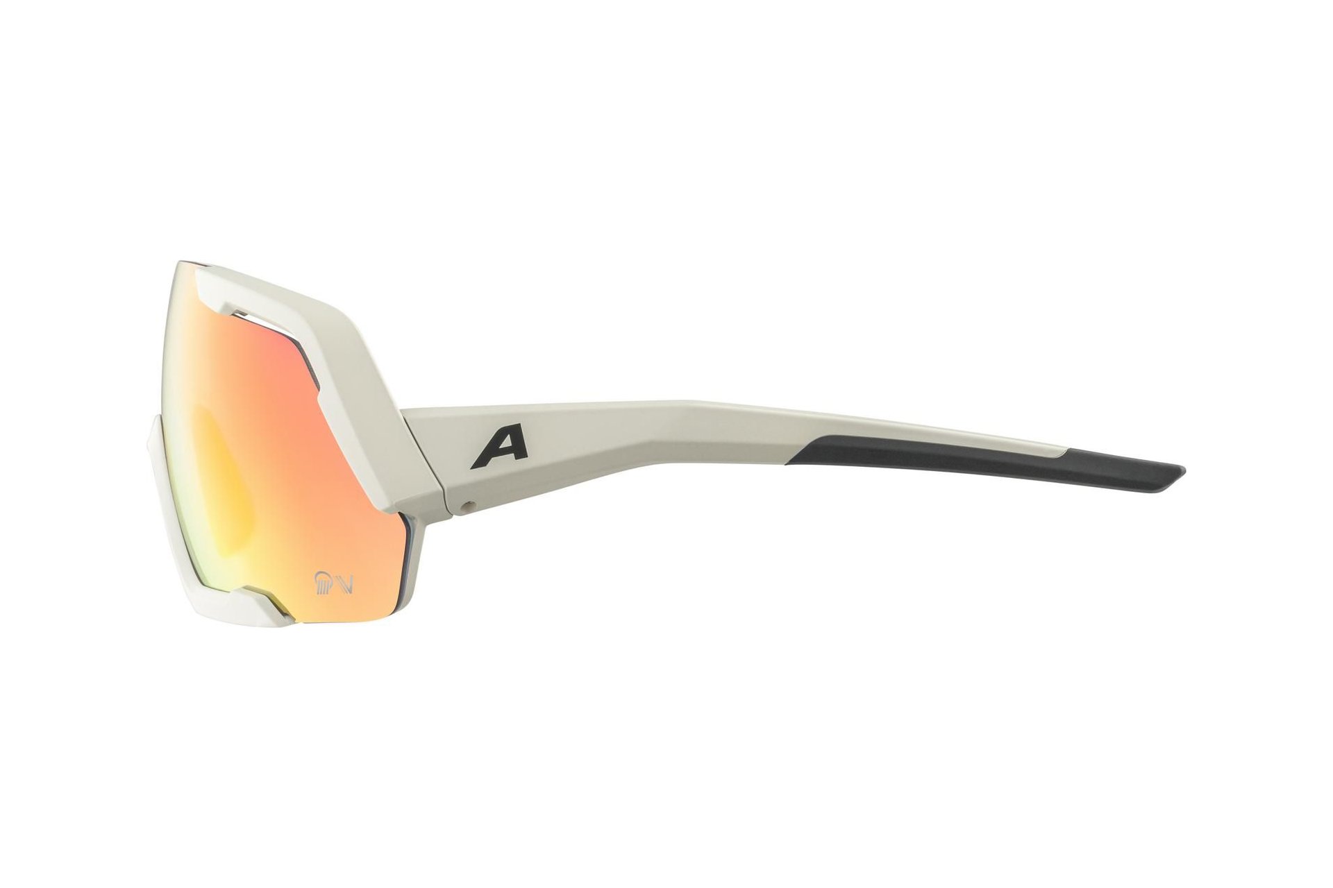 Alpina Rocket QV cool-grey matt / Varioflex rainbow mirror lens