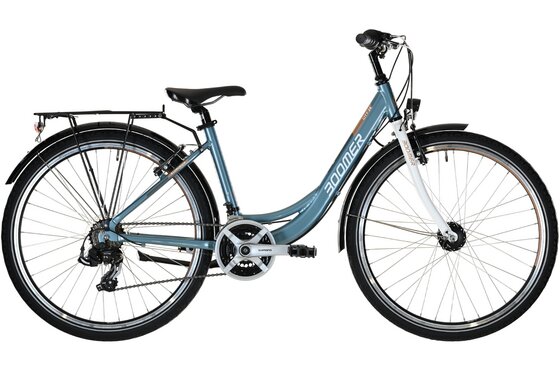 mit Beleuchtung - Jugendfahrräder - Boomer CITY 26 - 26 Zoll - Tiefeinsteiger - 2024