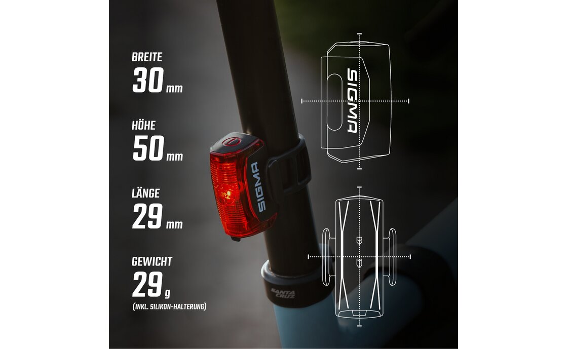 Sigma Hiro 30 R&uuml;cklicht - StVZO