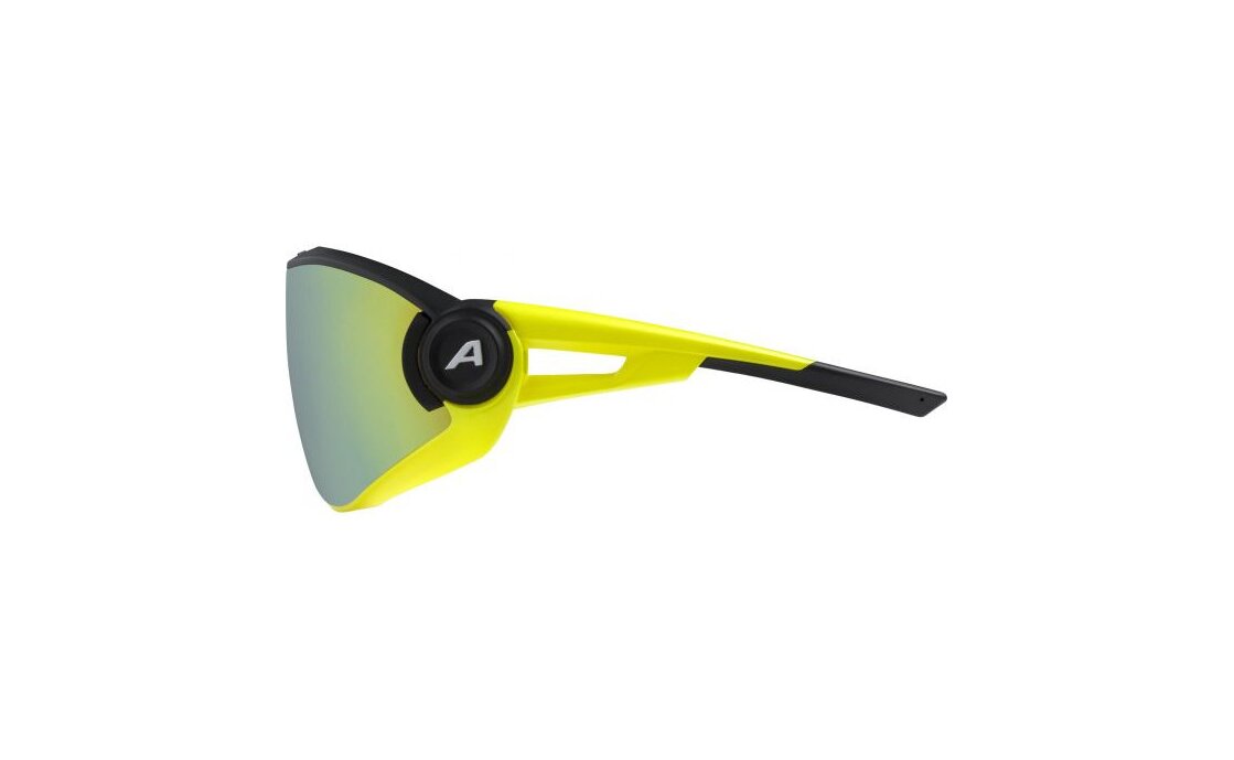 Alpina 5W1NG Q black neon yellow matt / yellow mirror lens