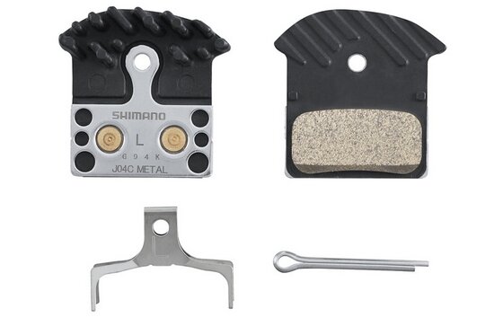 Shimano - Shimano Scheibenbremsbeläge J04C-MF Metall mit Kühlrippen