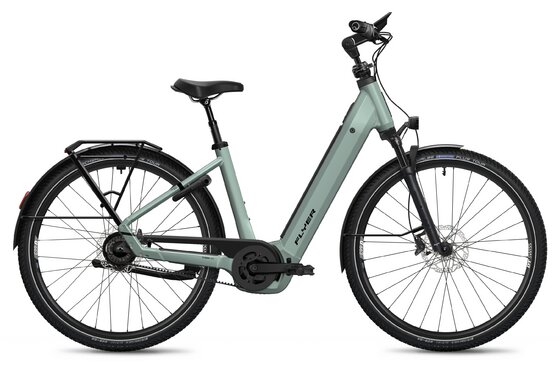 mit Beleuchtung - E-Bike City - Flyer Gotour 7.43 - 800 Wh - 28 Zoll - Tiefeinsteiger - 2025