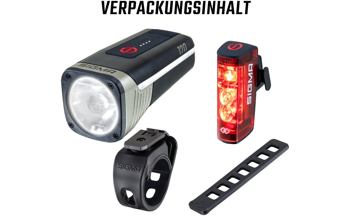 Sigma Aura 120 & Hiro 50 Link Beleuchtungsset - StVZO