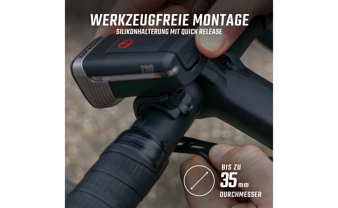 Sigma Aura 120 & Hiro 50 Link Beleuchtungsset - StVZO