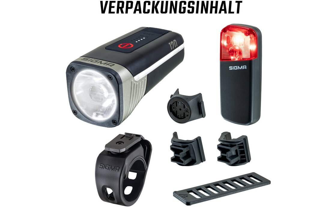 Sigma Aura 120 & Reco 80 Link Beleuchtungsset - StVZO